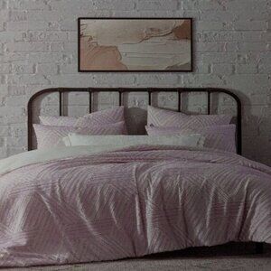 NEW- Simply Home by Royal Heritage Home Ellie Euro Sham (26"x26") Cotton Purple